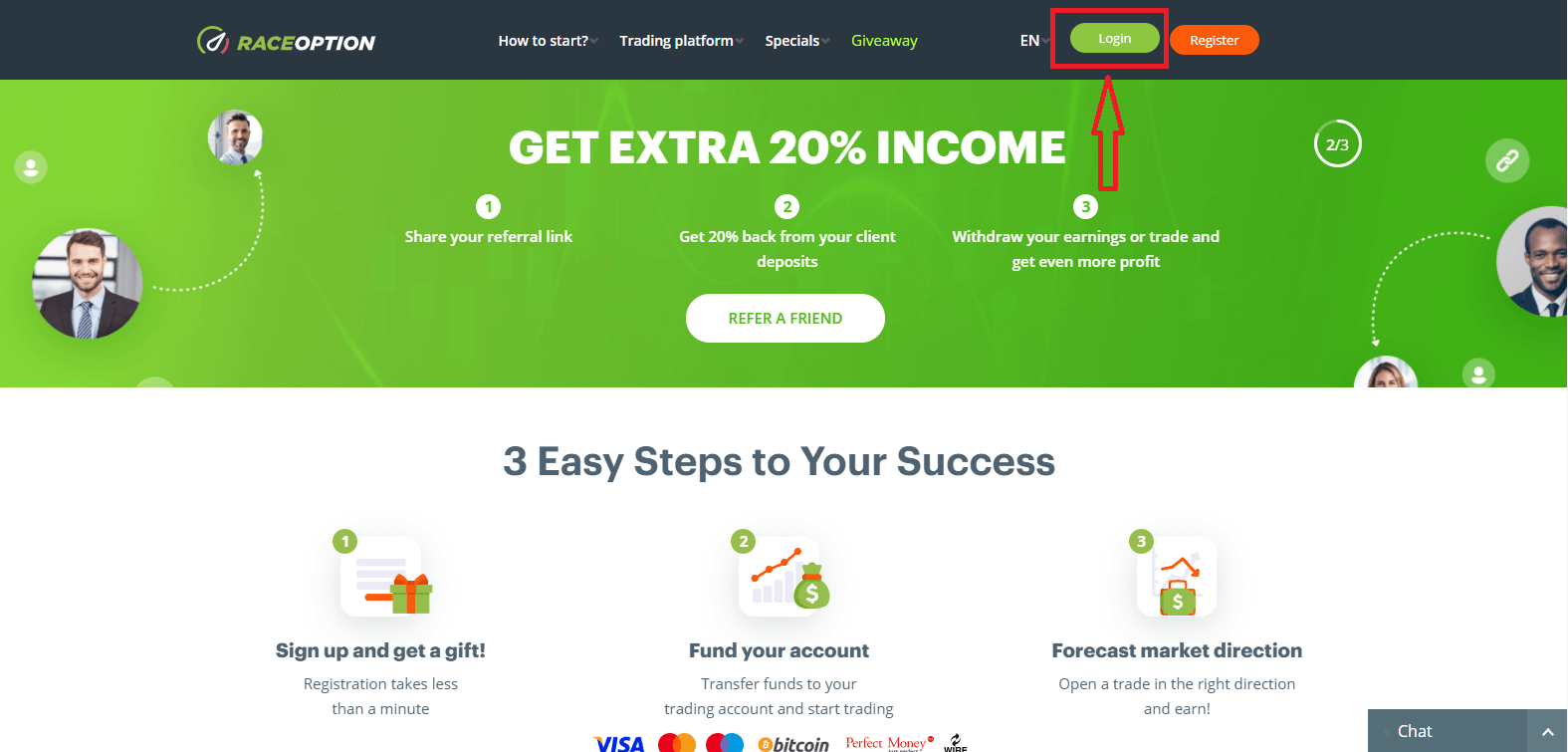 Raceoption এ কীভাবে সাইন আপ এবং লগইন অ্যাকাউন্ট করবেন Raceoption এ কীভাবে সাইন আপ এবং লগইন অ্যাকাউন্ট করবেন